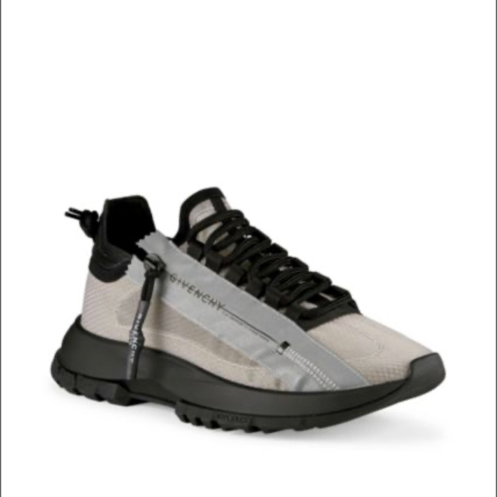 GIVENCHY Spectre Low Runner Zip Sneakers BLACK/grey SIZE 35